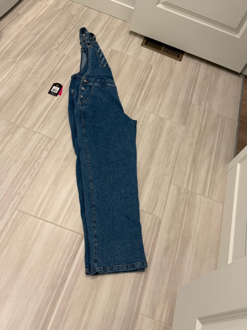 Zumba Fitness Blue Denim Women's Overalls Jumpsuit